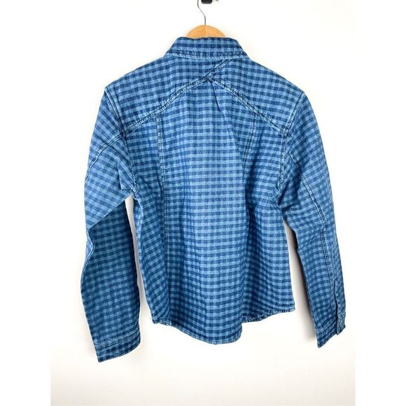NWT Sandrine Rose Gingham Button Down Shirt Size L - Picture 7 of 12